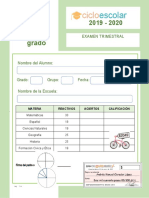 Examen - Trimestral - Cuarto - Grado Corregido