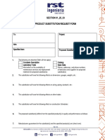01 - 25 - 33 Product Substitution Request Form