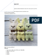 Easter Bunny Amigurumi - Free Pattern - Amiguroom Toys PDF