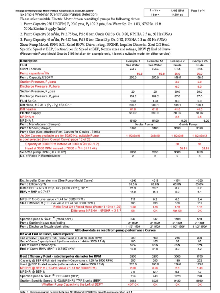Centrifugal Pump Selection Guide | PDF | Pump | Mechanical Engineering