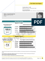 Toefl Essentials Sample Score Report