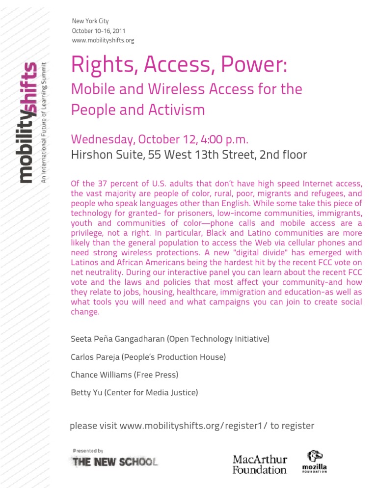 Mobile Access Rights and Activism | PDF