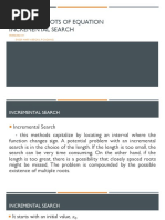 Numerical Solutions - Module 5 - Incremental Search