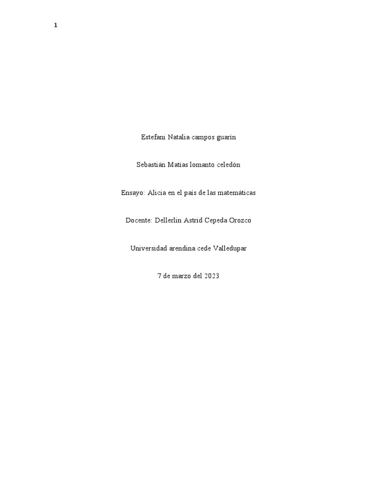 Ensayo de Narracion y Ideas Del Draw My Life Malditas Matemàticas PDF