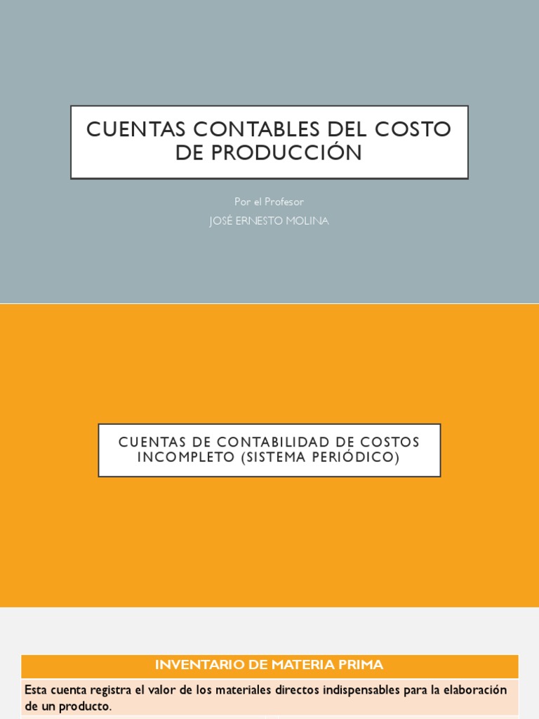 Cuentas del Costo de Ventas | PDF | Costo | Inventario