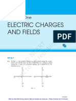 Unit 1 (Electric Charges and Fields)