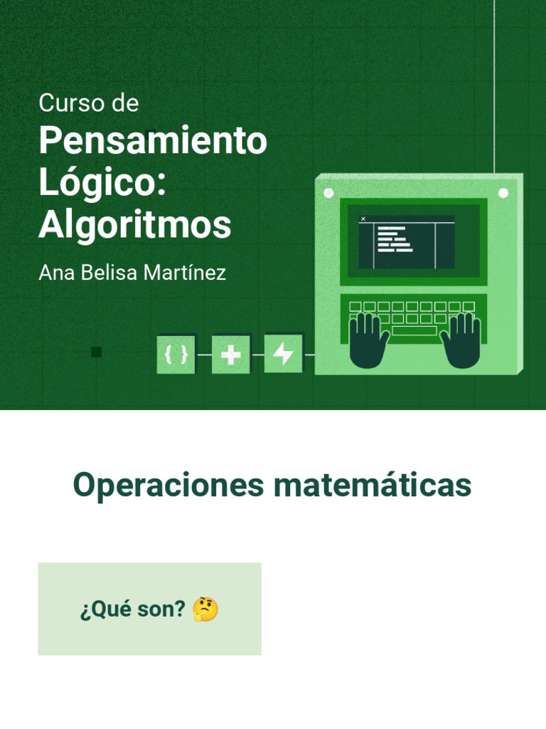 Curso de Algoritmos y Lógica Matemática | PDF | Multiplicación ...