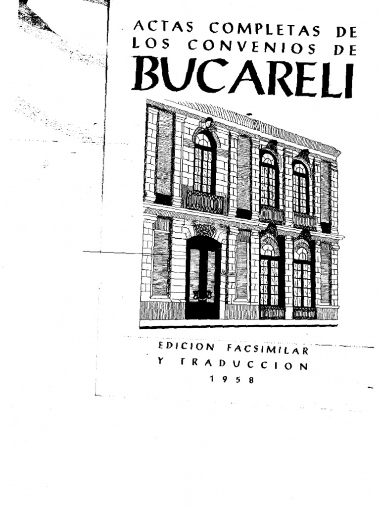 Tratado de Bucareli PDF Gobierno Los