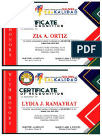 Editable Quarter 2 Certificate