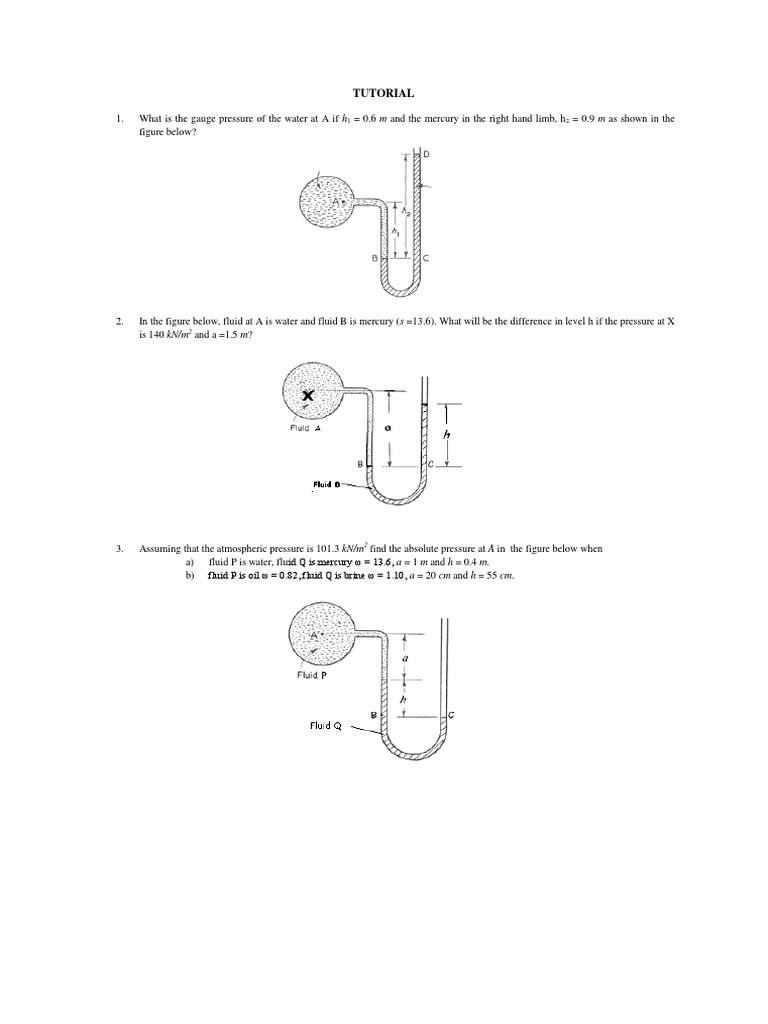 tutorial manometer PDF
