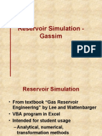 Gas Reservoir Simulation