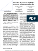 Experiences in The Usage of Octave On Improving Learning Mathematics in An Engineering Faculty