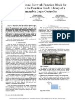 Design of A Neural Network Function Block For Insertion Into The Function Block Library of A Programmable Logic Controller