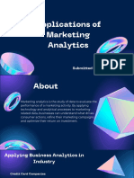 Applications of Marketing Analytics