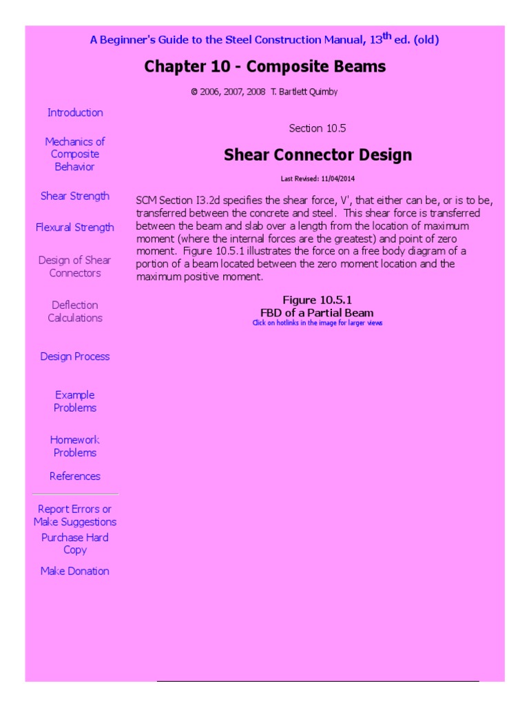 Shear Studs | PDF | Beam (Structure) | Shear Stress