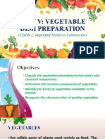 U5-L1 Vegetable Dishes in Culinary Arts