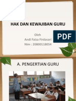 Hak Dan Kewajiban Guru