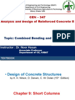 CEN-347 Lecture Column Design Axial Bending DR.-NMSH PDF