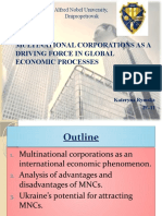 MNCs as a driving force in global economic processes