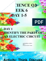 SCIENCE 5 PPT Q3 W6 - Parts of An Electric Circuit