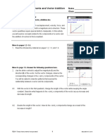 Vector Components and Vector Addition Student PDF