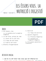 Tema 4 - Els Éssers Vius. La Cèl Lula. Nutrició I Digestió PDF