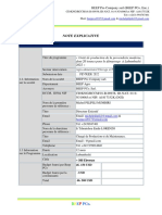 NOTE EXPLICATIVE BEEP PCo. Sarl PROVENDERIE PDF