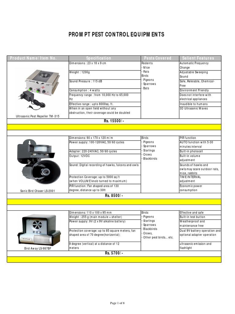 Ultrasonic Pest Control Solutions | PDF | Ultrasound | Loudspeaker