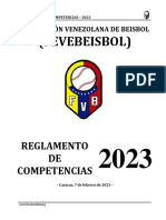 Reglamento de Competencias Beisbol 2023