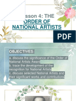 Lesson 4 National Artists PDF