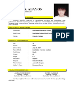 Resume - Arnold S. Abayon