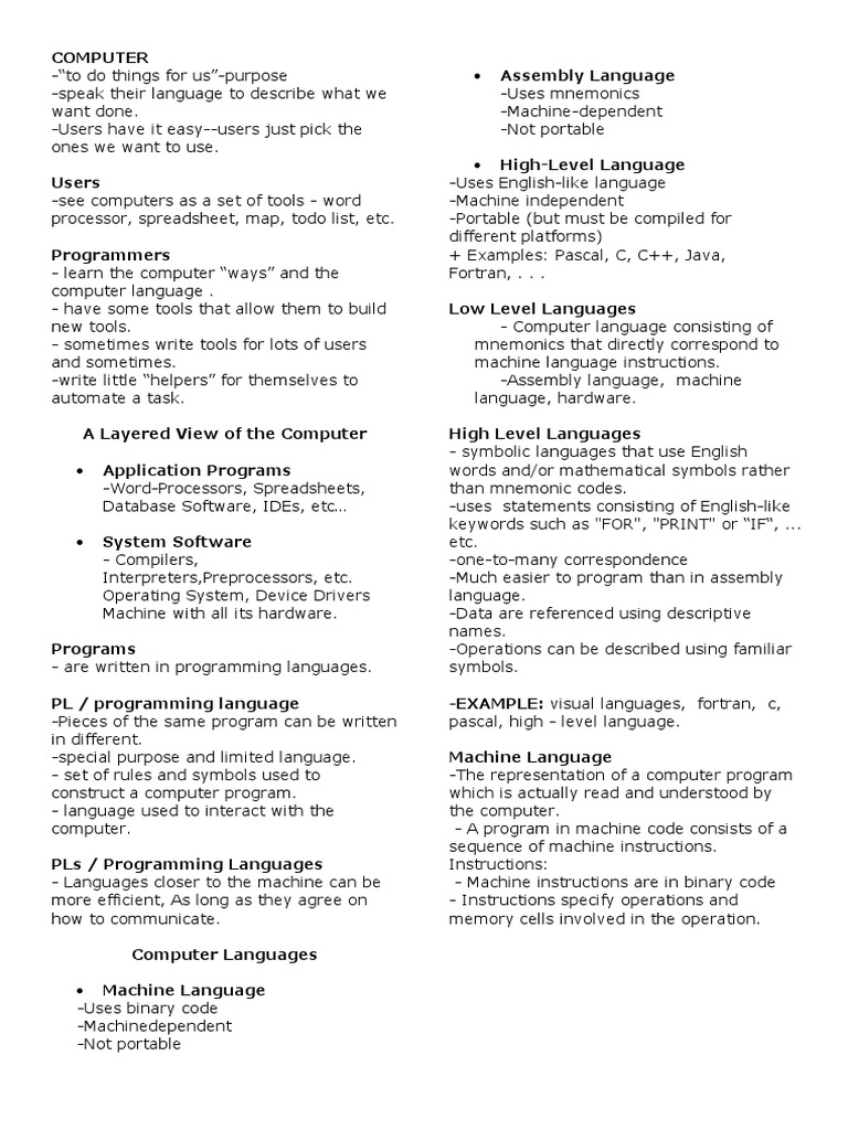 Understanding Computer Programming Basics | PDF