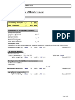 Development & splice of reinforcement fi22