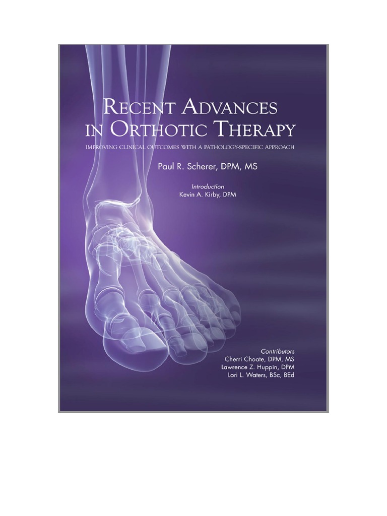 Recent Advances in Orthotic Therapy PDF PDF