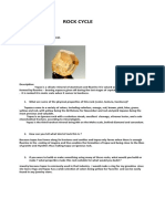 Rock Cycle: Activity