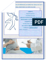 Lecţiilor Practice La Unitatea de Curs: Sarcina Patologică Și Urgențe Obstetrico-Ginecologice Cu Nursing Specific