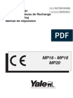 MP16 - MP18 MP20: Parts Manual Elenco Ricambi Manuel Des Pièces de Rechange Ersatzteilkatalog Manual de Repuestos
