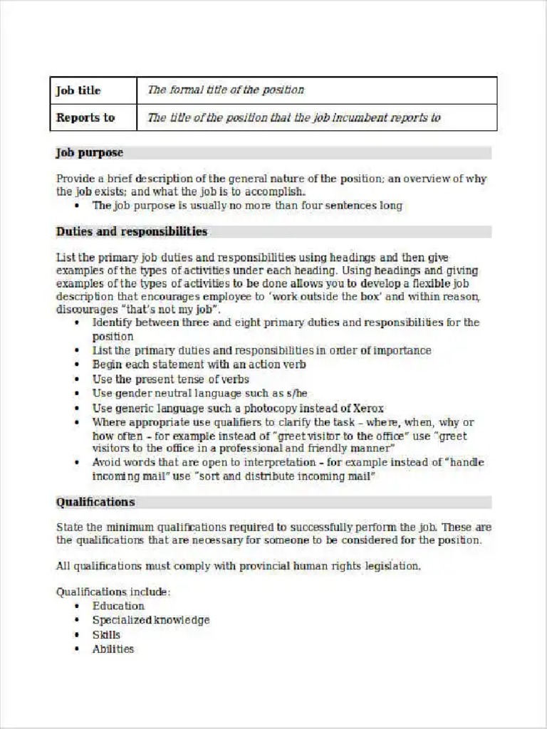 Sample Word Document Template PDF PDF