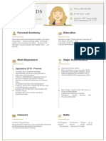 Yellow Universal Resume Template