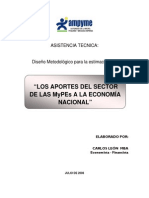 Los Aportes Del Sector de Las Mypes A La Economia Nacional