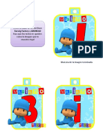 Kit Cartel De Bienvenidos Pocoyo