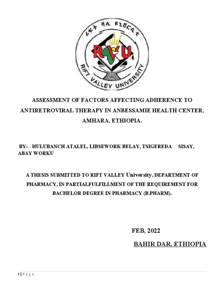 Final Thesis Revised 2 PDF Hiv/Aids Management Of Hiv/Aids