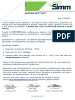 Comunicado - SERVICE - 003-23 - Registro de Ponto