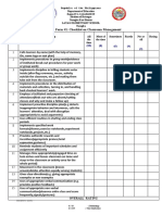Appraisal Form... Checklist On Claasssroom Management