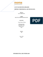 Facultad de Humanidades Escuela Académico Profesional de Psicología