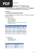 MySQL Practical 4