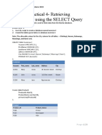 MySQL Practical 4