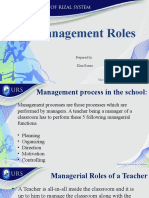 Management Roles