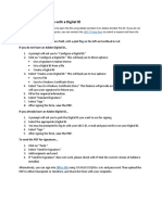 Instructions For Signing A PDF Form With Digital Id