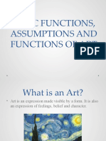Basic Functions Assumptions and Functions of Art